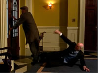 "No, I'm sorry, sir, you cannot leave."