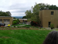 The back of the house with view over Westchester County