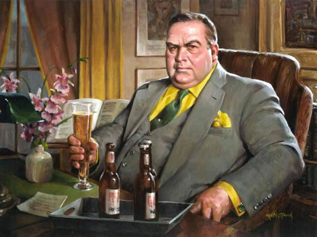 Nero Wolfe by noted potraitist Kevin I. Gordon