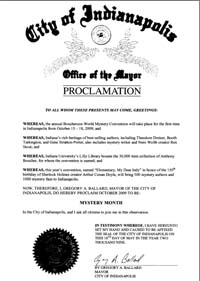 Indanapolis-1 Book 1 City Proclamation