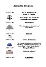 2011 Assembly Program