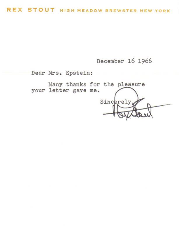 Epstein letter