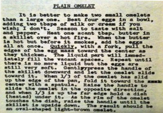 Rex Stout Omelet